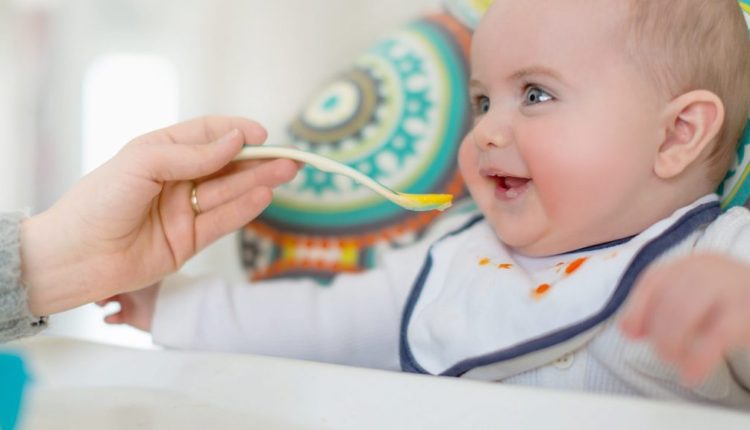 Começar a dar alimentos sólidos ao bebé